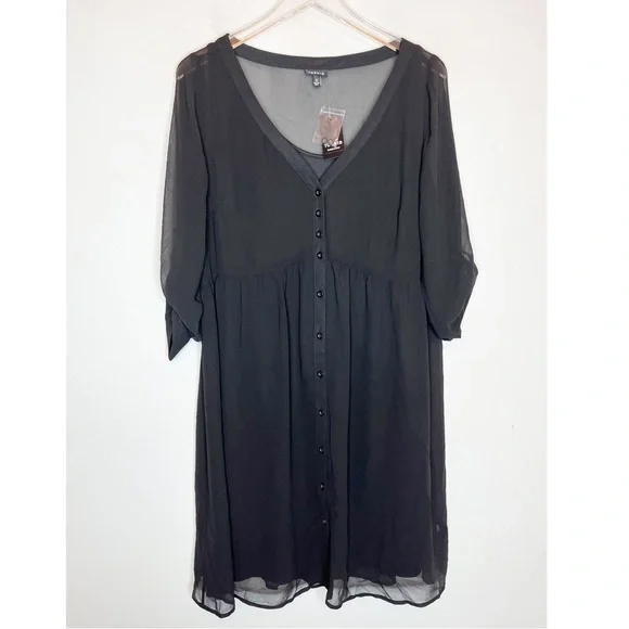 sachin and babi light blue dress Black Chiffon Dress
